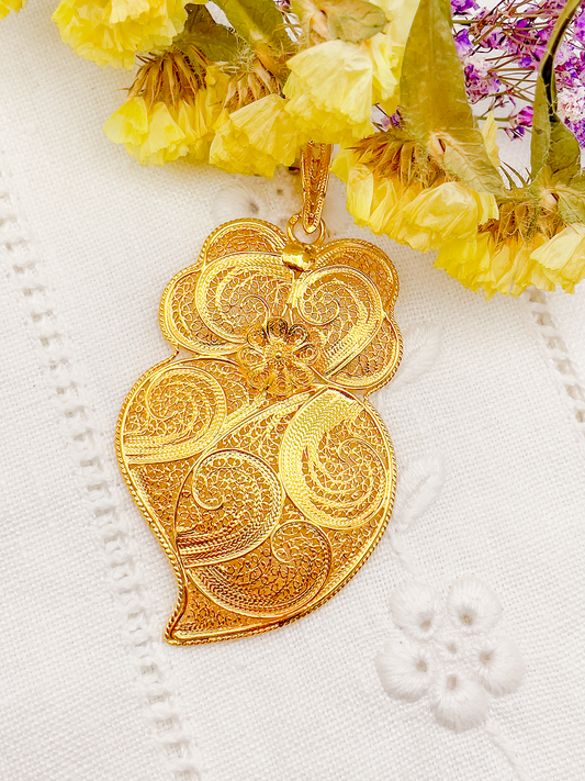 Pendentif coeur traditionnel Viana